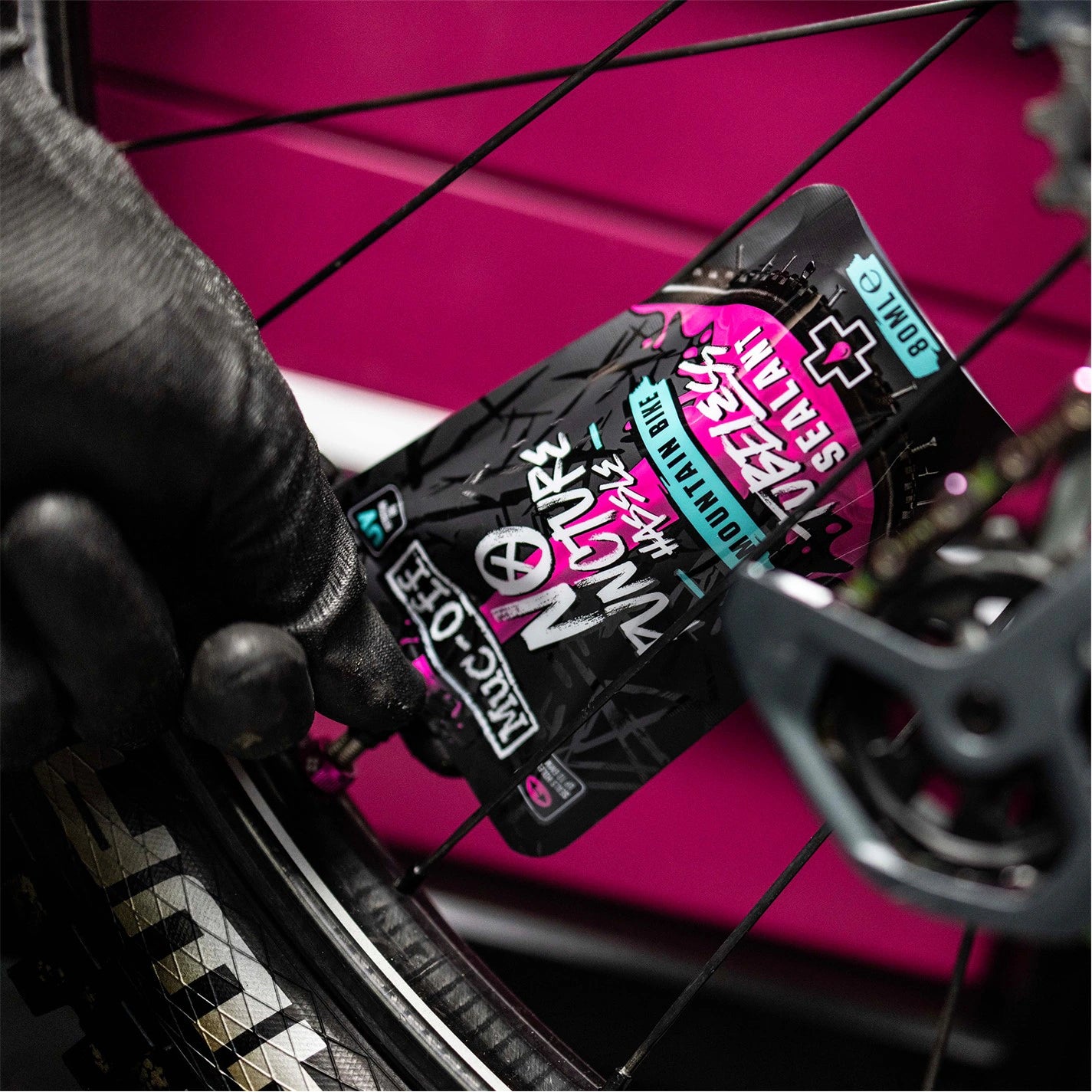 Muc-Off No Puncture Hassle Tubeless Sealant Mountain Bike | (80ml Pouch)